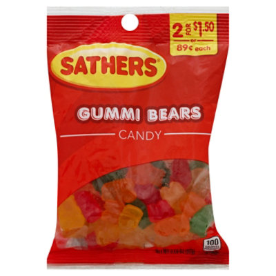 Sathers Gummi Bears Candy - 3.25 Oz - Vons