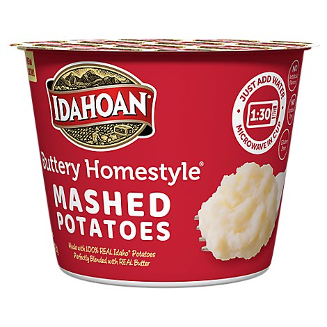 Idahoan Potatoes Mashed Buttery Homestyle Cup - 1.5 Oz