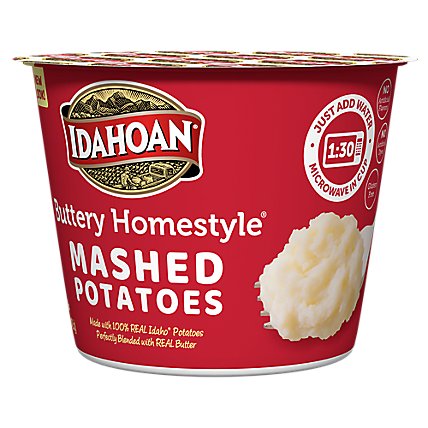 Idahoan Buttery Homestyle Mashed Potatoes Individual Cup - 1.5 Oz - Image 1