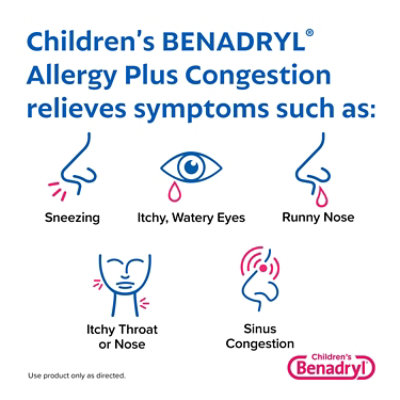 Benadryl Childrens Allergy & Sinus Grape Flavored Liquid - 4 Fl. Oz. - Image 3