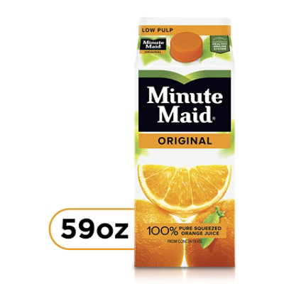 minute maid orange juice carton