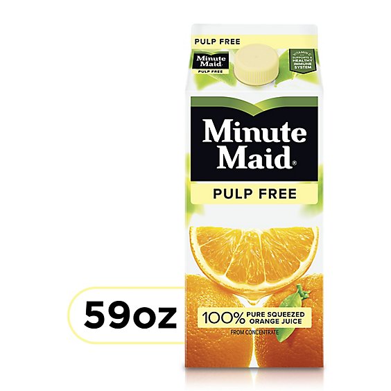 Minute Maid Juice Orange Pulp Free Carton - 59 Fl. Oz.