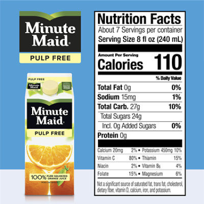 Minute Maid Juice Orange Pulp Free Carton - 59 Fl. Oz. - Image 4