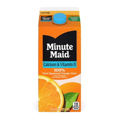 Minute Maid Juice Premium Orange Original Calcium & Vitamin D Cartons - 59 Fl. Oz.