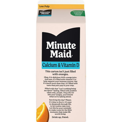 Minute Maid Juice Premium Orange Original Calcium & Vitamin D Cartons - 59 Fl. Oz. - Image 3