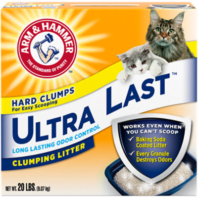 ARM & HAMMER Cat Litter Clumping Ultra Last Box - 20 Lb