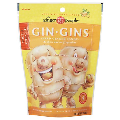 Ginger People Gin-Gins Candies Ginger Hard - 3 Oz