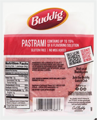 Buddig Deli Thin Original Pastrami - 2 Oz - Image 5