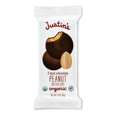 Justins Organic Peanut Butter Cups Dark Chocolate - 1.4 Oz - Image 1