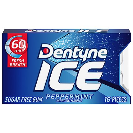 Dentyne Ice Peppermint Sugar Free Gum 16 Piece Pack - Image 3