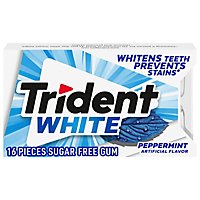 Trident Gum Sugar Free White Peppermint - 16 Count - Image 3