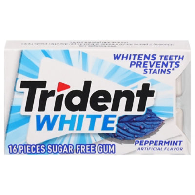 Trident Gum Sugar Free White Peppermint - 16 Count - Image 3