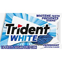 Trident Gum Sugar Free White Peppermint - 16 Count - Image 2