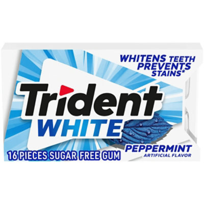 Trident Gum Sugar Free White Peppermint - 16 Count - Image 3