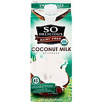 So Delicious Dairy Free Coconut Milk Organic Unsweetened - 64 Fl. Oz. - Image 2