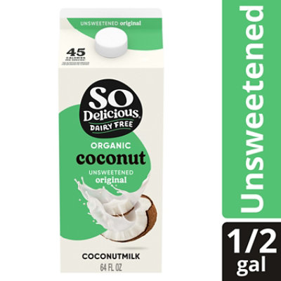 So Delicious Dairy Free Coconut Milk Organic Unsweetened - 64 Fl. Oz. - Image 1