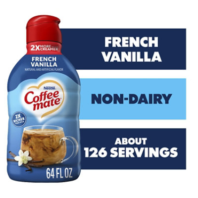 Nestle Coffee mate French Vanilla Liquid Coffee Creamer 64 Fl Oz