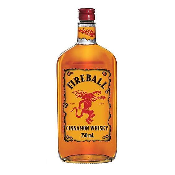 Fireball Hot Cinnamon Blended Whisky 66 Proof In Bottle - 750 Ml