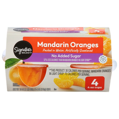 Signature SELECT Mandarin Oranges No Sugar Added Cups - 4-4 Oz - Image 2