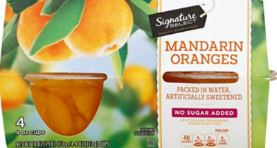 Signature SELECT Mandarin Oranges No Sugar Added Cups - 4-4 Oz - Image 2