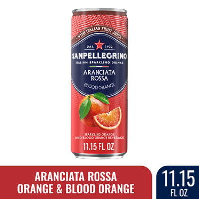 San Pellegrino Aranciata Rossa All Natural In Can - 11.15 Fl Oz - Image 1