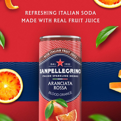 San Pellegrino Aranciata Rossa All Natural In Can - 11.15 Fl Oz - Image 2