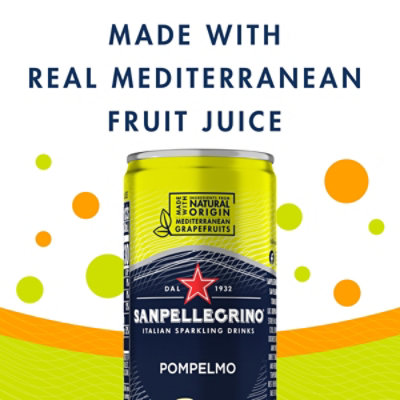 Sanpellegrino Pompelmo Sparkling Fruit Beverage Can - 24-11.15 Fl. Oz. - Image 3