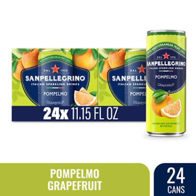 SANPELLEGRINO Sparkling Fruit Beverage Grapefruit - 6-11.15 Fl. Oz.