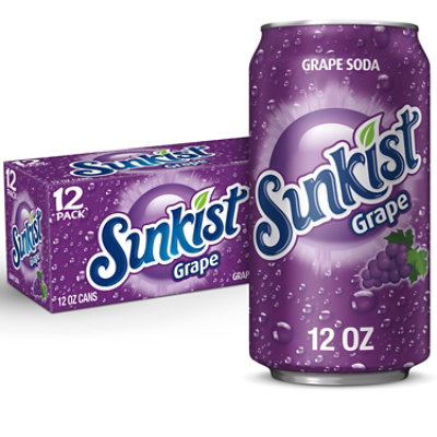 Sunkist Grape Soda In Can - 12-12 Fl. Oz. - Image 1