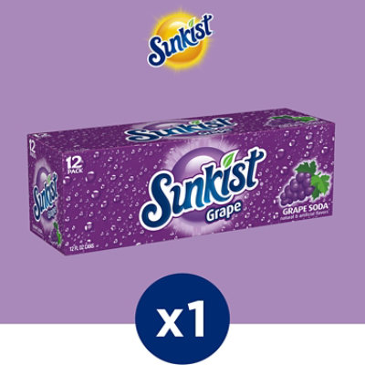 Sunkist Grape Soda In Can - 12-12 Fl. Oz. - Image 3