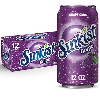 Sunkist Grape Soda In Can - 12-12 Fl. Oz. - Image 1
