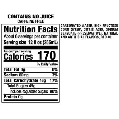 Sunkist Strawberry Soda Bottle - 2 Liter - Image 3