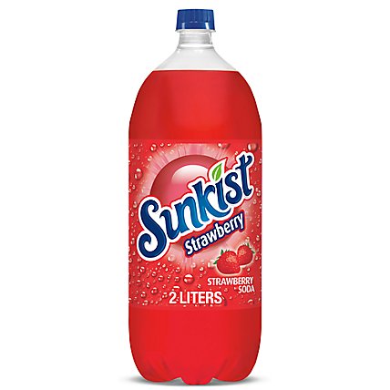Sunkist Strawberry Soda Bottle - 2 Liter - Image 1