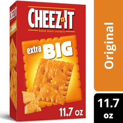 Cheez-It Extra Big Cheese Crackers Baked Snack Original - 11.7 Oz