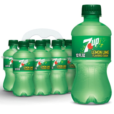 7UP Lemon Lime Soda Bottle - 8-12 Fl. Oz. - Image 1