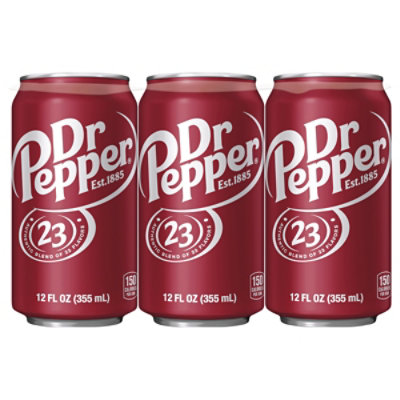 Dr Pepper Soda In Can - 6-12 Fl. Oz. - Image 1