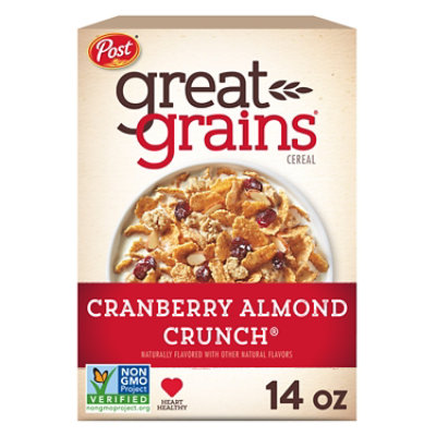 Great Grains Cereal Whole Grain Cranberry Almond Crunch - 14 Oz