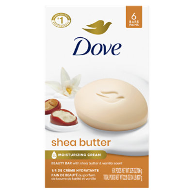 Dove Purely Pampering Beauty Bar Shea Butter - 6-4 Oz - Image 1