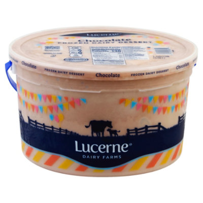 Lucerne Frozen Dairy Dessert Chocolate 1 Gallon - 3.78 Liter - Image 1