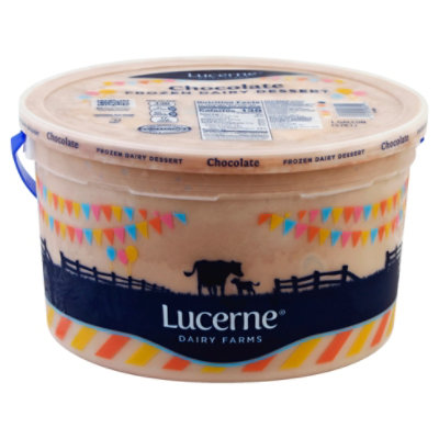 Lucerne Frozen Dairy Dessert Chocolate 1 Gallon - 3.78 Liter