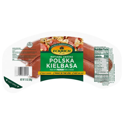Eckrich Natural Casing Polska Kielbasa Smoked Sausage Rope - 14 Oz - Image 2