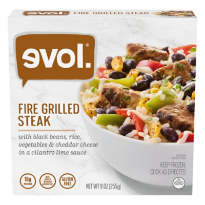 Evol Gluten Free Fire Grilled Steak Frozen Bowl- 9 Oz - Image 2