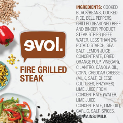 Evol Gluten Free Fire Grilled Steak Frozen Bowl- 9 Oz - Image 3