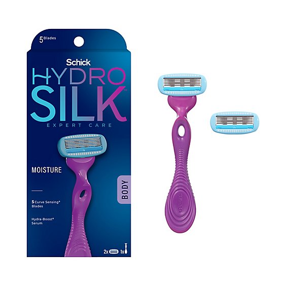 Schick Hydro Silk Razor for Women With 1 Razor Handle & 2 Razor Blade Refills - Each