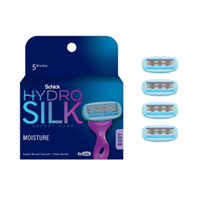 Schick Hydro Silk Womens Razor Refill Blades - 4 Count