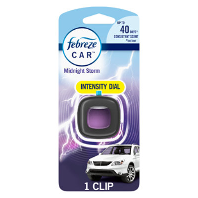 Febreze Vent Clip Midnight Storm Car Air Freshener - Each - Image 1