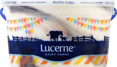 Lucerne Frozen Dairy Dessert Marble Fudge 1 Gallon - 3.78 Liter - Image 2