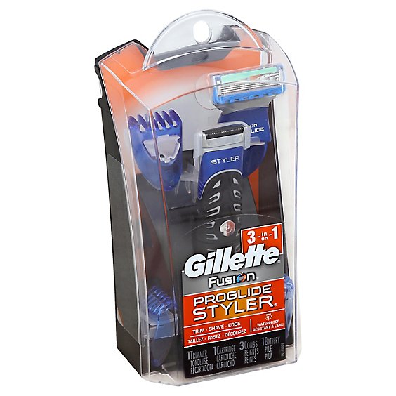 Gillette Fusion Proglide Razor Styler 3 In 1 - 1 Count