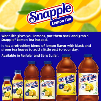 Snapple Zero Sugar Lemon Iced Tea Bottle - 64 Fl. Oz. - Image 2