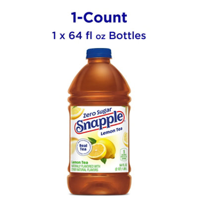 Snapple Zero Sugar Lemon Iced Tea Bottle - 64 Fl. Oz. - Image 1